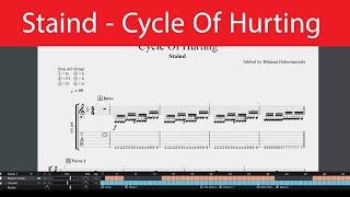 Staind - Cycle Of Hurting Rhythm Guitar Tab(Drop A)