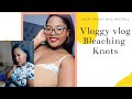 Lace Frontal Wig install and Knots Bleaching for Beginners|Abijale Hair |Cleaning my Bedroom| VLOG