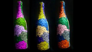 Bottle Art With Foam Sheet | Easy Bottle