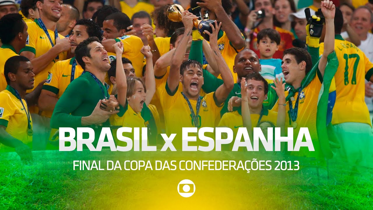 É CAMPEÃO! Brasil 3 x 0 Espanha - Melhores Momentos - Copa das  Confederações 2013 