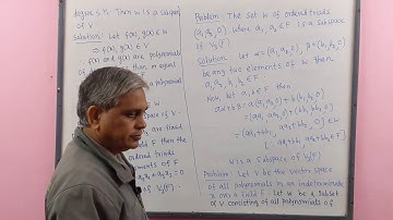 Vector Space, Lec- 5(Some Problems on Vector Subspace), by Dr.D.N.Garain, for B.Sc/M.Sc & Engg.