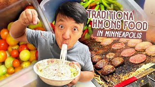 These Noodles DESTROYED Me! Trying the 'ORIGINAL' Juicy Lucy & Traditional Hmong Food in Minnesota