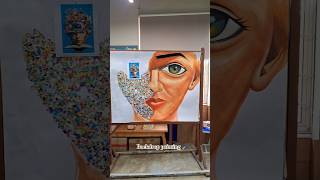 Backdrop Painting process ✨️ 🖌 #art #painting #backdropdesign