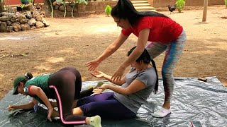 Le puso las nalgas en la cara Isela a mayra 🤣 | Posiciones de yoga 🥰