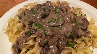 SMOKED VENISON STROGANOFF!!! by New England Fire Cookin 245 views 3 months ago 12 minutes, 29 seconds