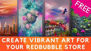How to use Wombo AI Dream App  to Create Cool AI Graphics for Redbubble Store (Any POD Store) screenshot 2