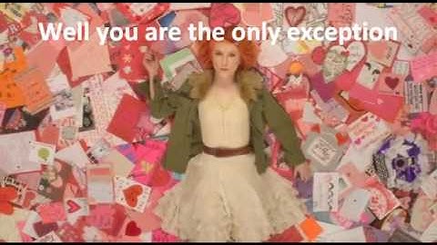 The Only Exception - Paramore - Lyrics