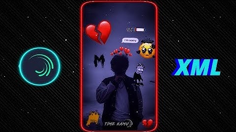 New Trend Sad Hindi song XML 💔😊 Alight Motion new XML by @TIMEKAMU #xml #crazy_editor_bd #viral