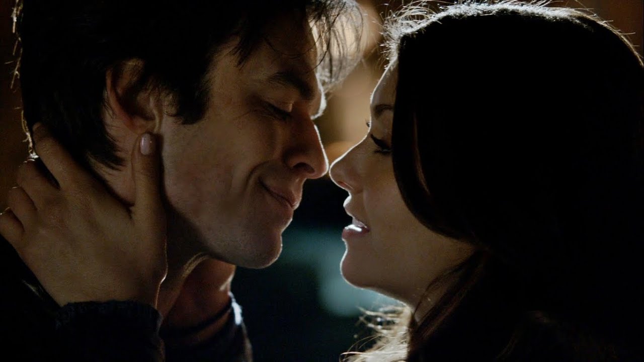 Damon & Elena kiss for the first time 😍🥰❤️ #vampirediaries