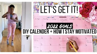Vlog - 2022 New Fitness Challenge + Make Your Own Calendar For Motivation!