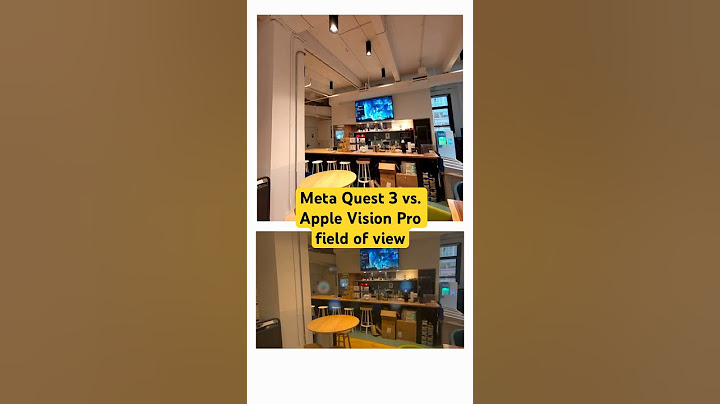 Meta Quest 3 vs. Apple Vision Pro field of view compared #applevisionpro #vrheadset #shorts