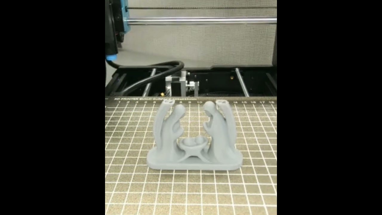 Minimalist Nativity Scene 3D Print — Christmas Decor! 🎄✨ 