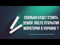 Сколько будет стоить земля в Украине после снятия моратория ?