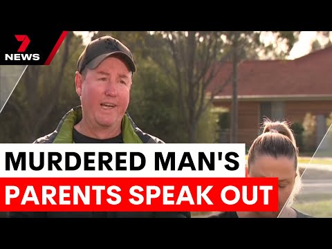 Grieving parents demand justice for murdered son | 7NEWS