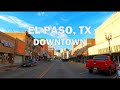 EL Paso, TX - Driving Downtown 4K