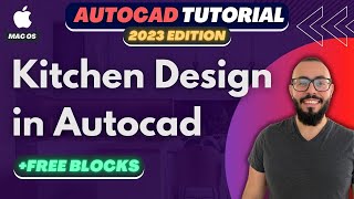 How to Draw A Kitchen in Autocad Mac - Autocad 2023 For Mac Tutorial