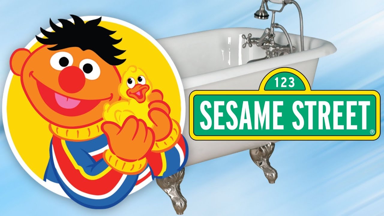 play with me sesame ernie says swimming