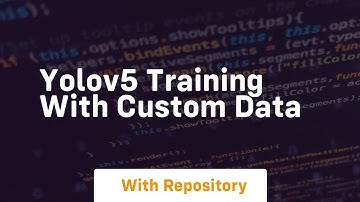 Yolov5 training with custom data