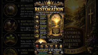 God Is Restoring What Was Lost|Morning Declaration #dailymotivation #dailydeclaration #youtubeshorts