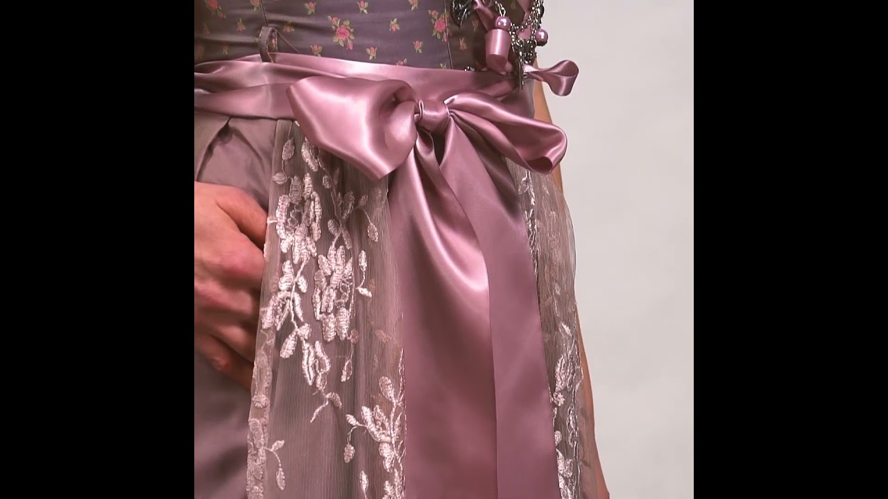 Midi Dirndl Madeleine in Rosa-Flieder