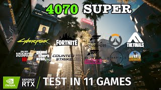 RTX 4070 SUPER - Test in 11 Games | Ryzen 7 7800X3D | 1440P | DLSS | Ray Tracing