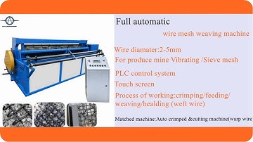 2~5mm wire mesh weaving machine full automatic for vibrating screen mesh