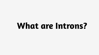 What are Introns 