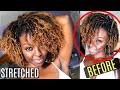 Stretched Fluffy FINGER COILS | Type 4 NATURAL Hair