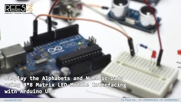 Display the alphabet and Numeric Data using 8*8 Dot matrix module interfacing with Arduino Uno