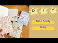 Diy cute Teddy diary | diy cute diary | diy craft | Aalliizz art and craft #aalliizzartandcraft