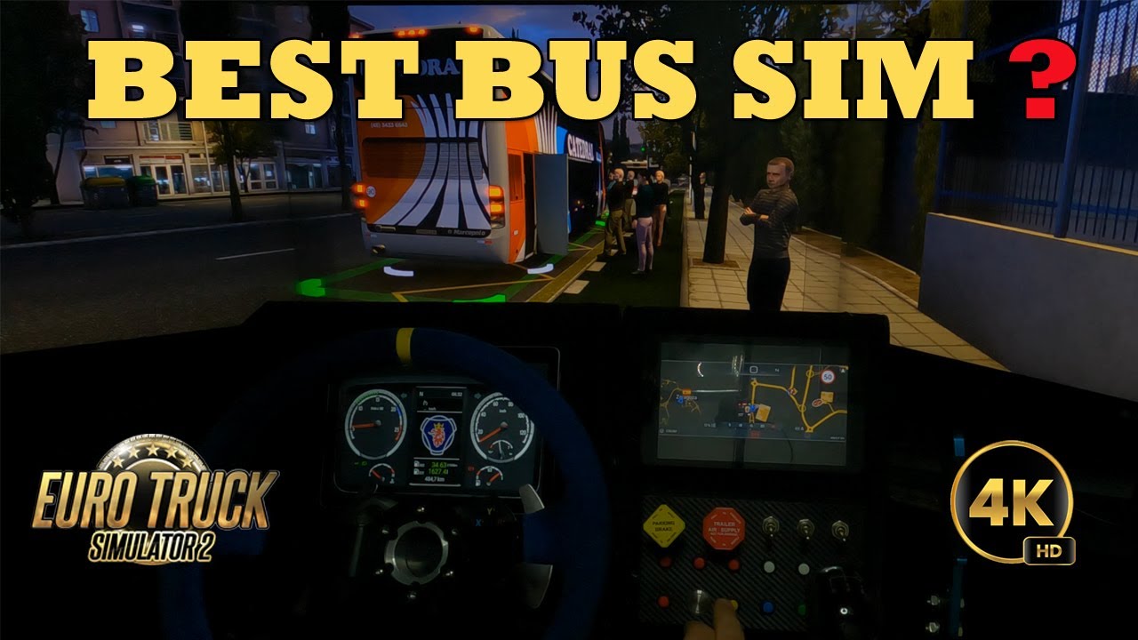 Euro Truck Simulator 2 in a Bus! | ETS2 Marcopolo Paradiso with passenger transportation MOD!