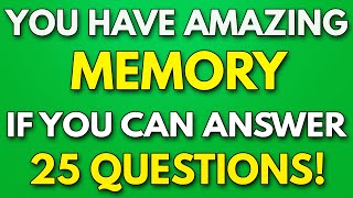 Prove that Your Memory is STILL WORKING! - 1950s General Knowledge