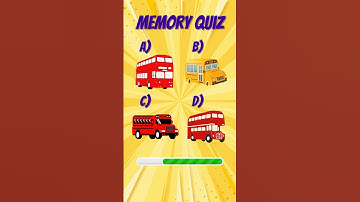 Memory QUIZ! How GOOD is Your MEMORY? #memory #quiz #shorts