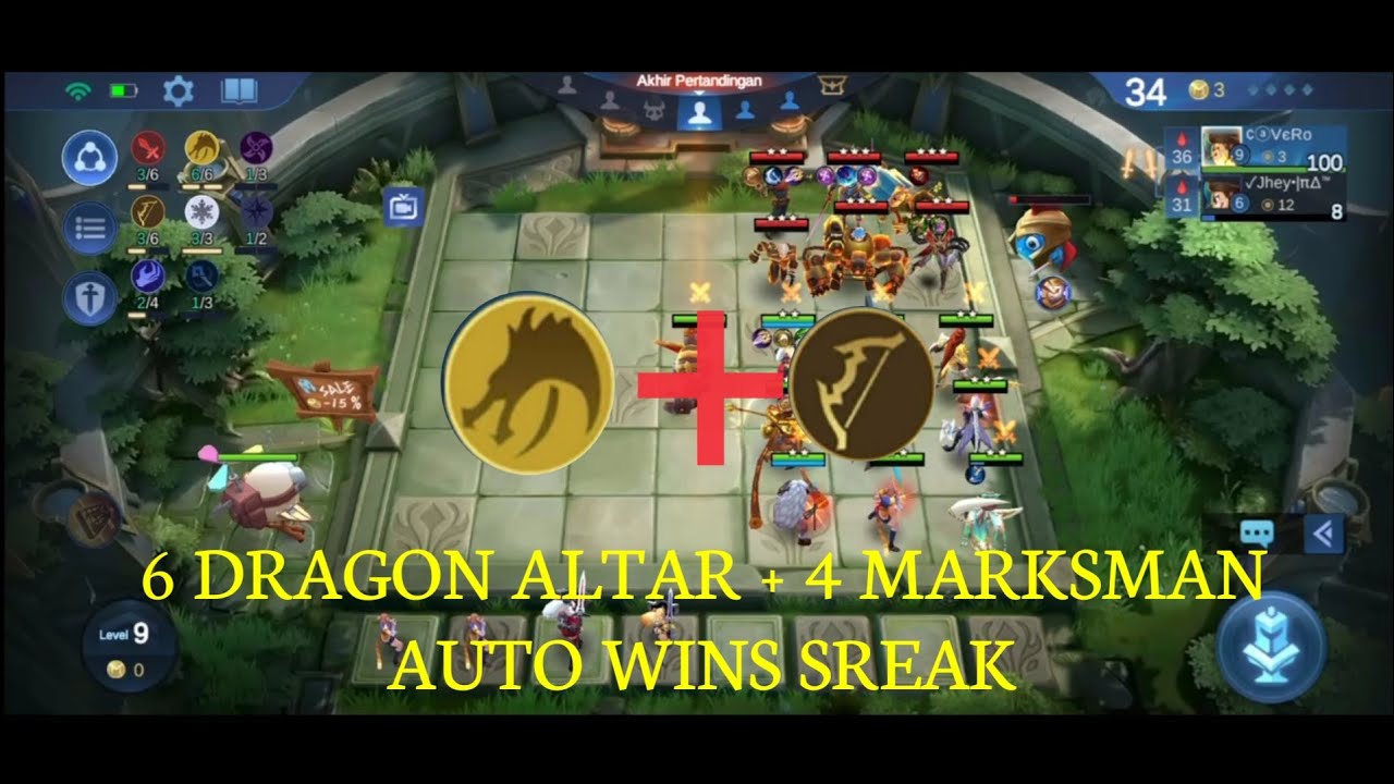 COMBO 6 DRAGON ALTAR AND 4 MARKSMAN AUTO 100X WINS STREAK