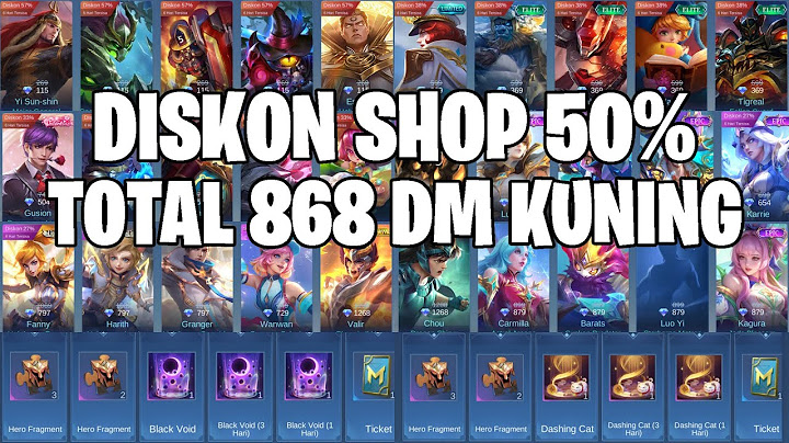 DISKON SHOP HINGGA 50% - AUTO DAPAT 1 SKIN EPIC + GACHA EFEK RECALL PAKAI 868DM KUNING MOBILE LEGEND