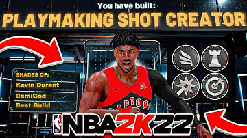 the GOAT Build Of NBA 2K22 Current-Gen • New Playmaking Shot Creator (PlayShot) Build + Badge Setup