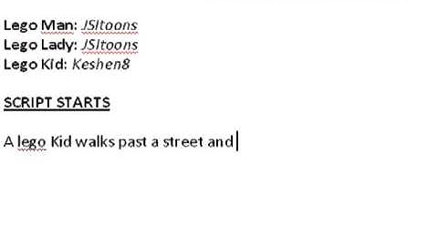 Brickfilm School EP 1: Writing the Script