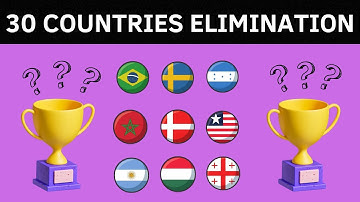 30 Countries 29 Eliminations Marble Race in Algodoo country battle 17 ~ Marble Race Football