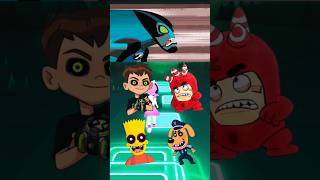 Ben10 Scary Grandpa Vs Oddbods Exe Vs Simpson Vs Sheriff Labrador X Coffin Dance