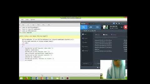 Tutorial cara membuat biodata dengan coding bufferedReader