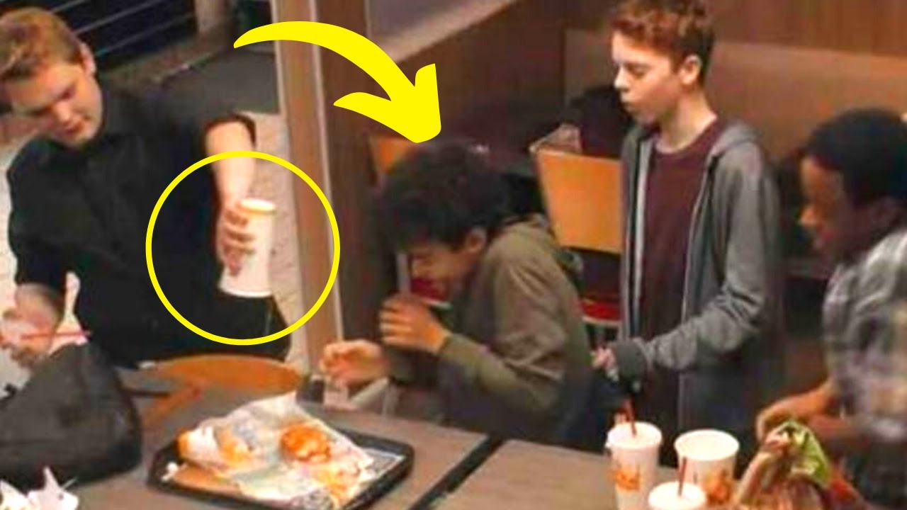 Teens Mock Boy At Burger King, Don’t Notice Man On Bench
