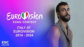 Italy 🇮🇹 at Eurovision Song Contest (2014-2024) My TOP 11