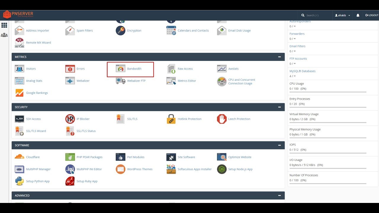 how-to-check-bandwidth-usage-in-cpanel-bangla-tutorial-youtube