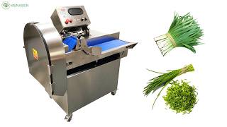 MNS-800 3mm Chinese Chives Cutting Machine | High-Capacity Leafy Vegetable Cutter