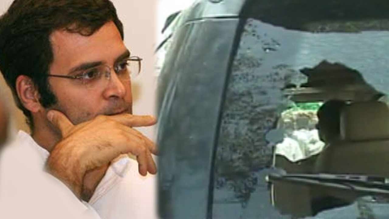 Rahul Gandhi's convoy stoned in Alwar, Rajasthan