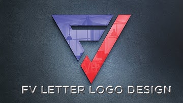 FV Letter Logo Design Tutorial in illustrator #illustrator #tutorial #letterlogodesign