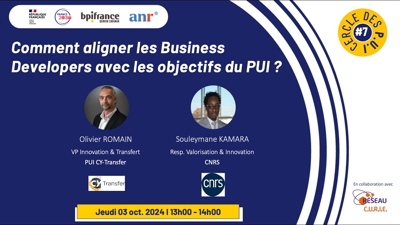 [Webinaire #7] Aligner les objectifs PUI & Business Developers