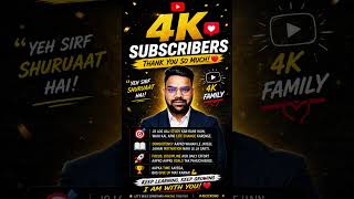 4K Subscribers Complete 🎉 | Thank You So Much ❤️ | Coding & Study Motivation 🔥 | MERN Stack Journey