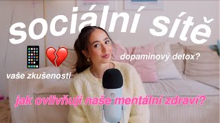 SOCIÁLNÍ SÍTĚ - jak ovlivňují naše MENTÁLNÍ ZDRAVÍ (a rant🗣️) 📱💔