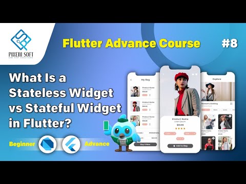 Flutter Stateless vs Stateful Widget Explained | Beginner Tutorial with Real Examples (2025)